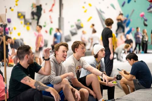 Open shot of the bouldering hall at Lane Cove